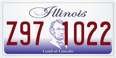 IL license plate Z971022