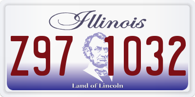 IL license plate Z971032