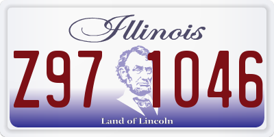 IL license plate Z971046