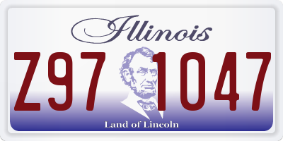 IL license plate Z971047