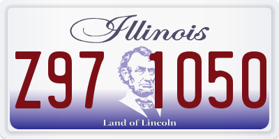 IL license plate Z971050