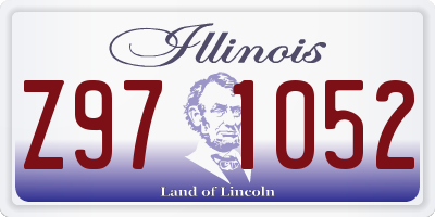 IL license plate Z971052