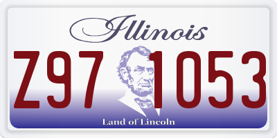 IL license plate Z971053