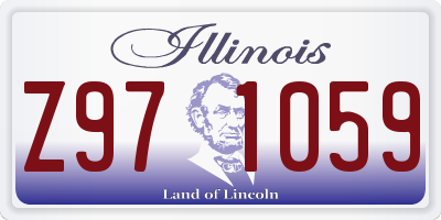 IL license plate Z971059