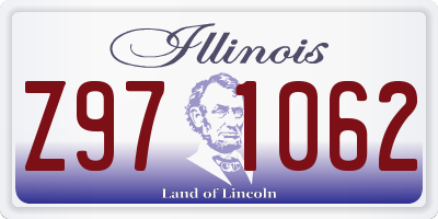 IL license plate Z971062