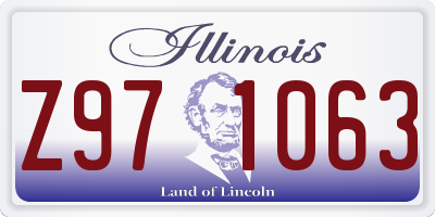 IL license plate Z971063