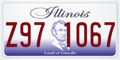IL license plate Z971067