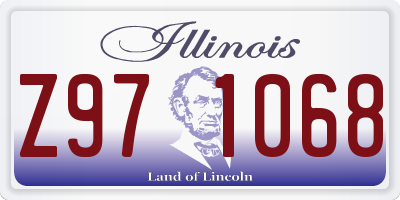 IL license plate Z971068