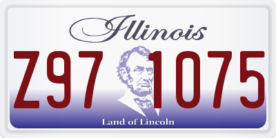 IL license plate Z971075