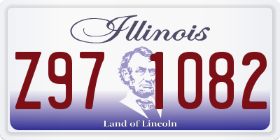 IL license plate Z971082