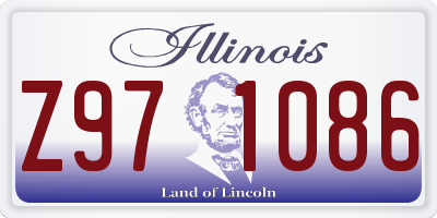 IL license plate Z971086