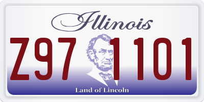 IL license plate Z971101
