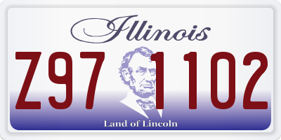 IL license plate Z971102