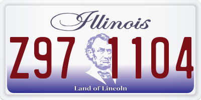 IL license plate Z971104