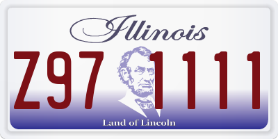 IL license plate Z971111