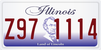 IL license plate Z971114