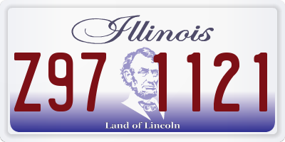 IL license plate Z971121