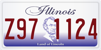 IL license plate Z971124