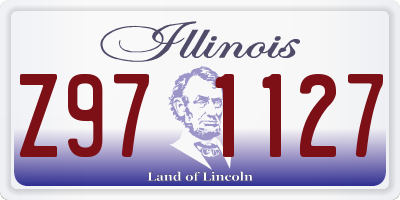 IL license plate Z971127