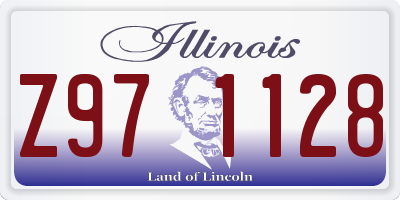 IL license plate Z971128