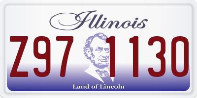 IL license plate Z971130
