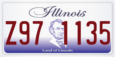 IL license plate Z971135