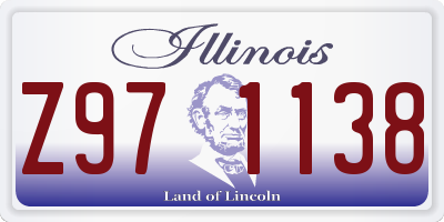 IL license plate Z971138