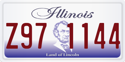 IL license plate Z971144