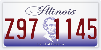 IL license plate Z971145