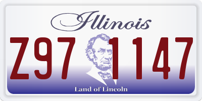IL license plate Z971147
