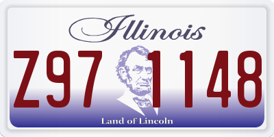 IL license plate Z971148