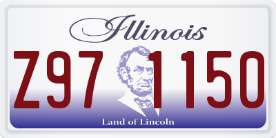 IL license plate Z971150