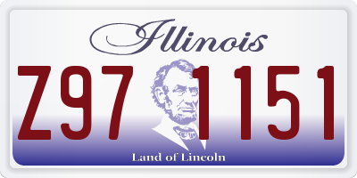 IL license plate Z971151