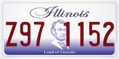IL license plate Z971152