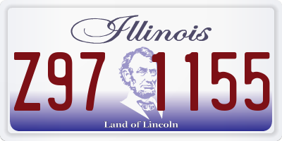 IL license plate Z971155