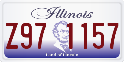 IL license plate Z971157