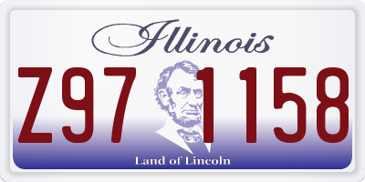 IL license plate Z971158