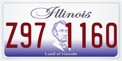 IL license plate Z971160