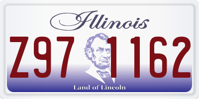 IL license plate Z971162