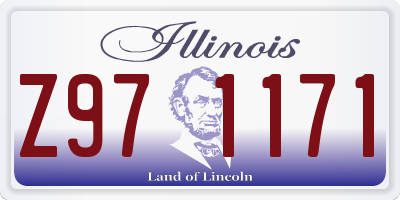 IL license plate Z971171