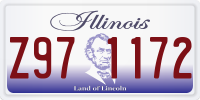 IL license plate Z971172