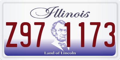 IL license plate Z971173