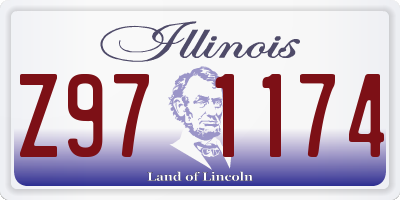 IL license plate Z971174