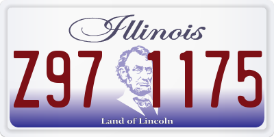 IL license plate Z971175