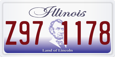 IL license plate Z971178
