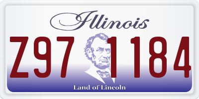 IL license plate Z971184