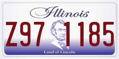 IL license plate Z971185