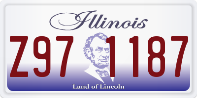 IL license plate Z971187