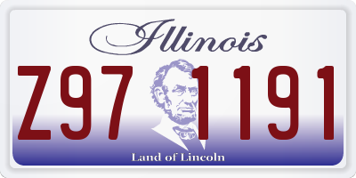 IL license plate Z971191