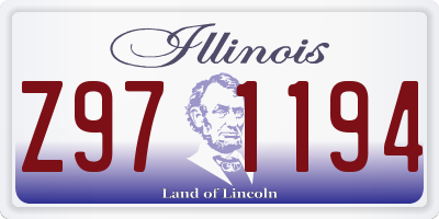 IL license plate Z971194